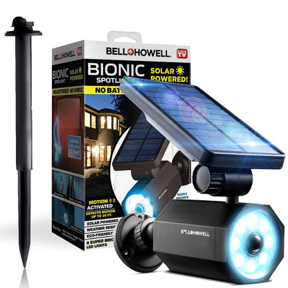 Bell+Howell Bionic Spotlight Deluxe Solar-Powered Outdoor Light with Motion Sensor