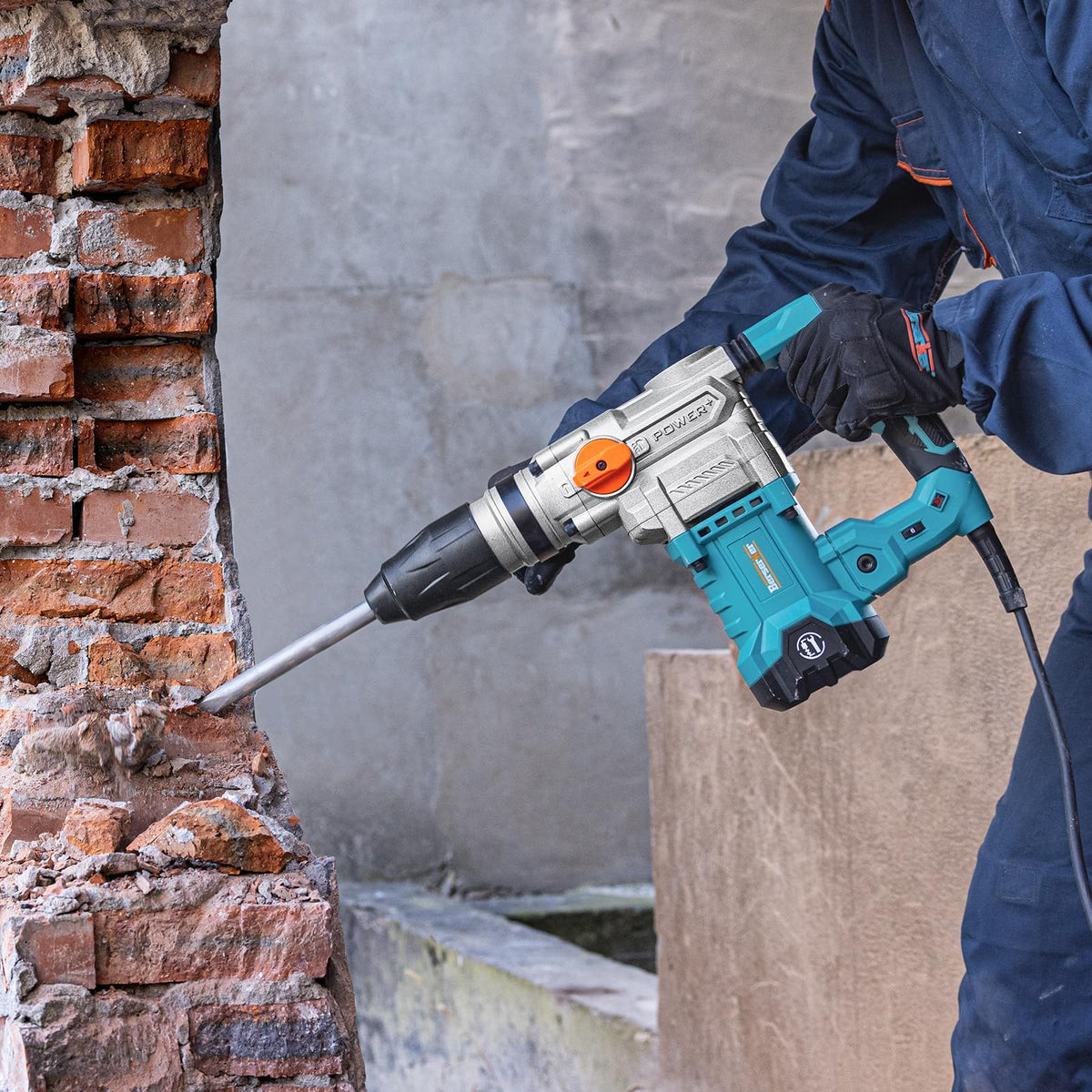 Berserker 1-9/16 SDS-Max Heavy Duty Rotary Hammer Drill – 13 Amp, 3 Modes, Vibration Control
