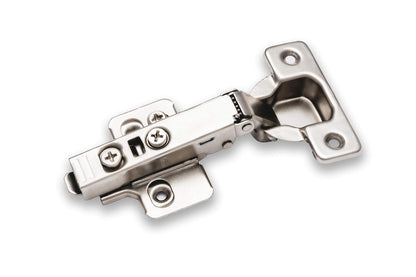 Berta 6-Pack Full Overlay Frameless Soft-Close Hinges – 110° 3D Adjustable, Clip-On Concealed Kitchen Hinges