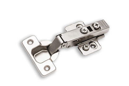 Berta 6-Pack Full Overlay Frameless Soft-Close Hinges – 110° 3D Adjustable, Clip-On Concealed Kitchen Hinges