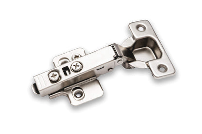 Berta 10-Pack Full Overlay Frameless Soft-Close European Hinges – 110° 3D Adjustable, Clip-On Concealed Hinges with Screws