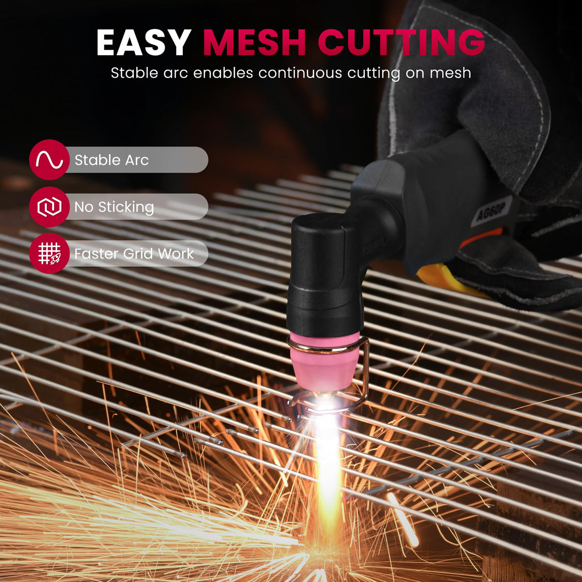 Bestarc Pilot Arc Plasma Cutter 50A – Dual Voltage 110/220V, LED Display, Air Sensor