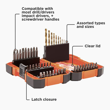 Beyond by BLACK+DECKER 46-Piece Drill & Screwdriver Bit Set (BDA46SDDDAEV)