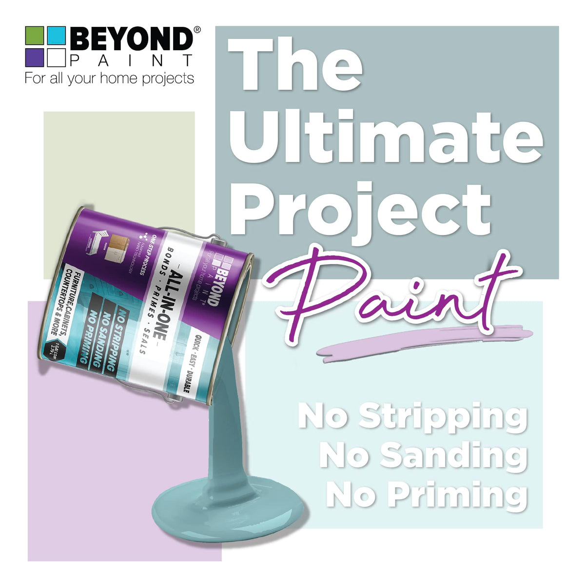 Beyond Paint Counter Top Paint – Charcoal (Pint) | No Stripping No Sanding No Priming