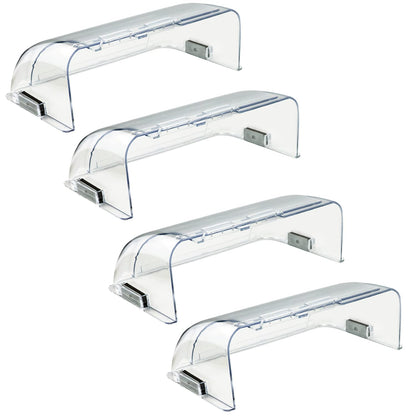 Binazon Magnetic Vent Deflector 9-14in | 4 Pack Clear – Adjustable Vent Covers for Vents, Walls, Floors, Ceilings