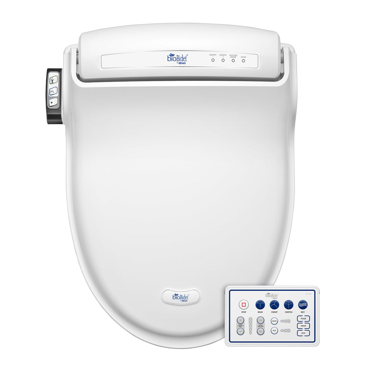 Bio Bidet Bliss BB1000 Electric Bidet Seat – Warm Water, Heated Seat, Air Dryer, Remote
