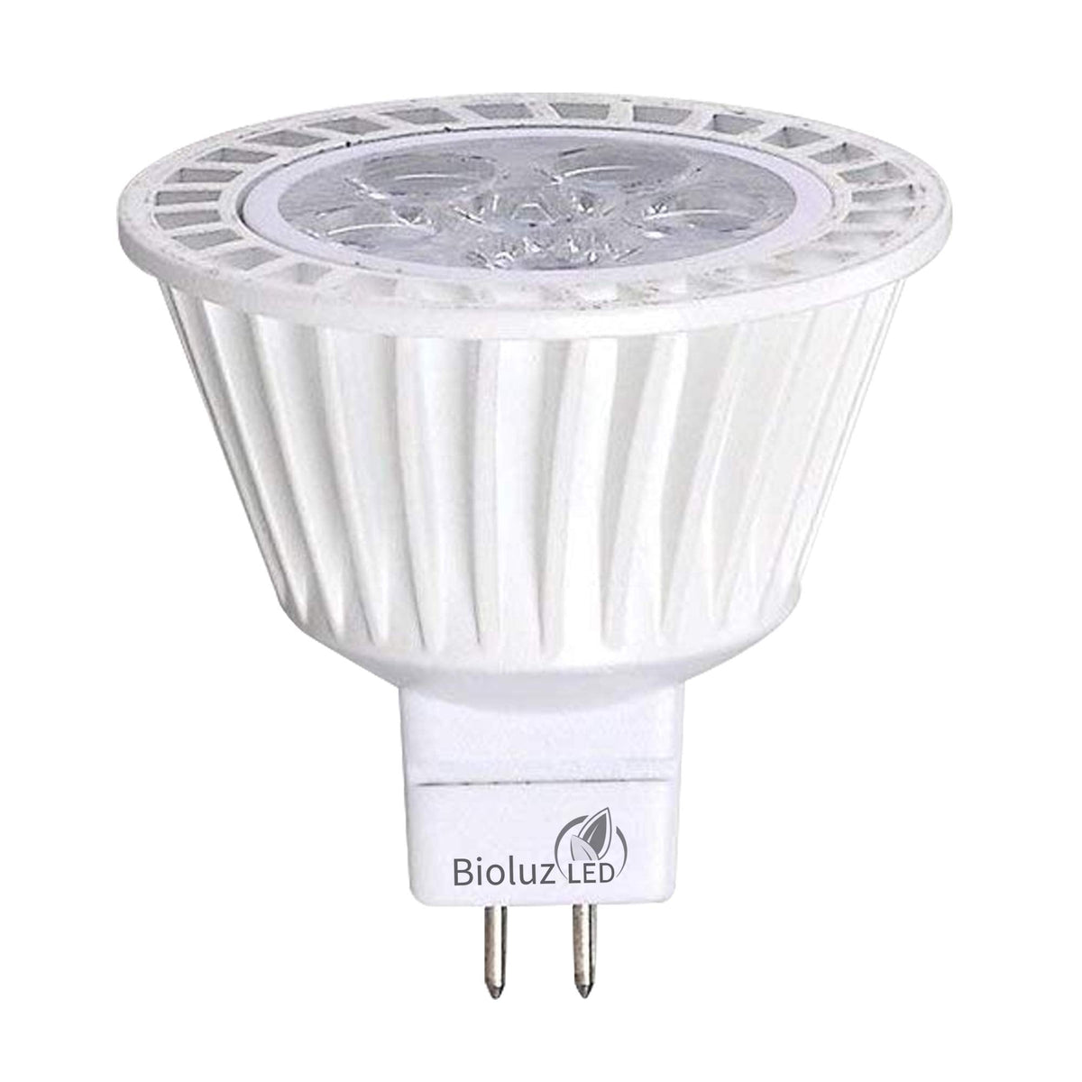 Bioluz LED 5 Pack MR16 7W Dimmable Bulbs 3000K | 12V, UL Listed
