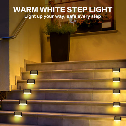 BKBB PPBB Solar Deck Lights – 20 Pcs Outdoor LED Step Lights, Waterproof & Easy Install