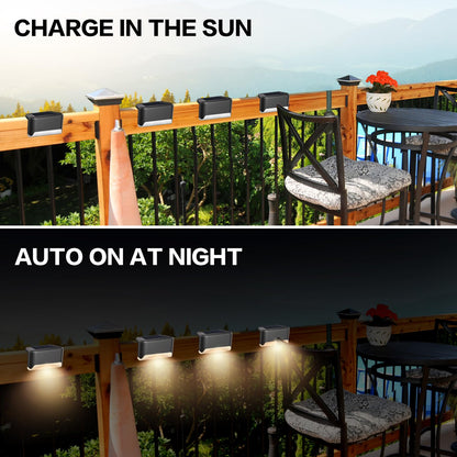 BKBB PPBB Solar Deck Lights – 20 Pcs Outdoor LED Step Lights, Waterproof & Easy Install