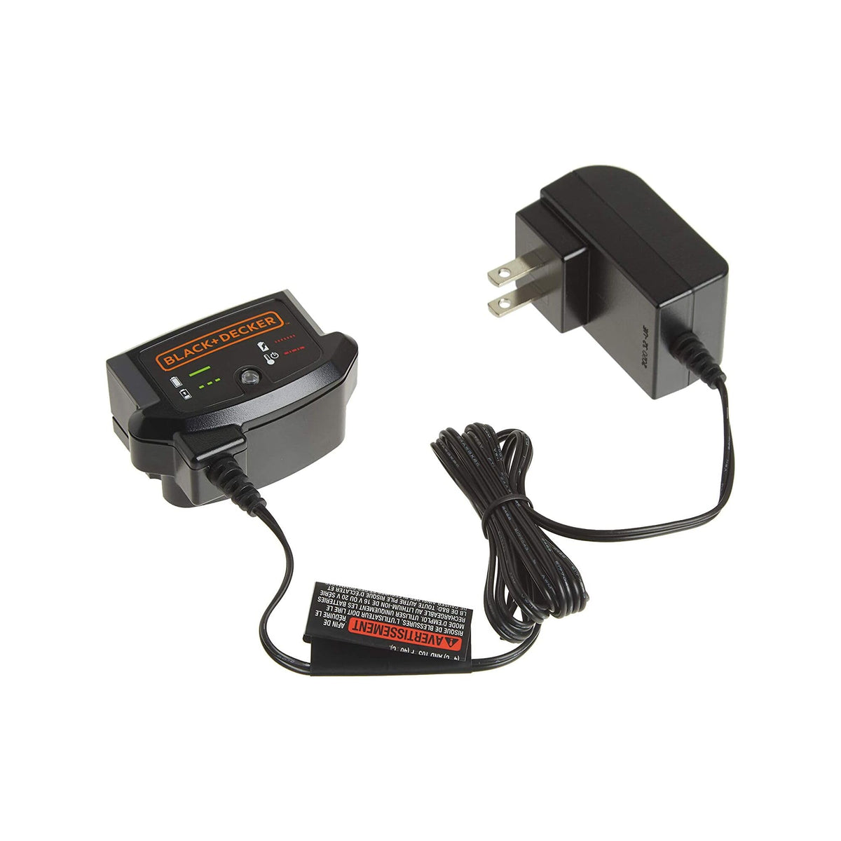 BLACK+DECKER 20V MAX Lithium Battery Charger — 12V/20V Compatible (LCS1620B)