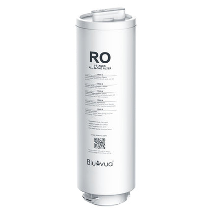 Bluevua RO100ROPOT-Lite Replacement Filter | Countertop RO System Cartridge