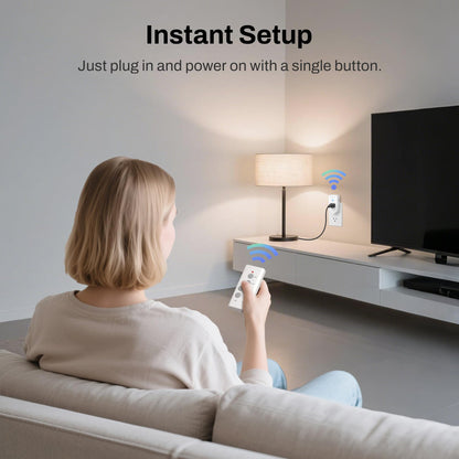 BN-LINK Wireless Remote Outlet Kit – 3 Outlets + 1 Remote, 100ft Range, 1200W, ETL & FCC Certified