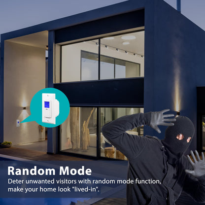 BN-LINK 7 Day Programmable Astronomical Timer Switch for Lights | Dusk-to-Dawn Indoor Timer