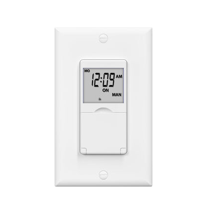 BN-LINK 7-Day Programmable In-Wall Timer Switch – Lights, Single Pole & 3-Way