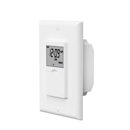 BN-LINK 7-Day Programmable In-Wall Timer Switch – Lights, Single Pole & 3-Way