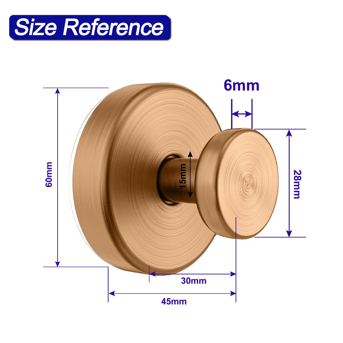 Bntuk Suction Cup Hooks for Shower – 4 Pack, Champagne Bronze, No-Drill Towel & Robe Hooks