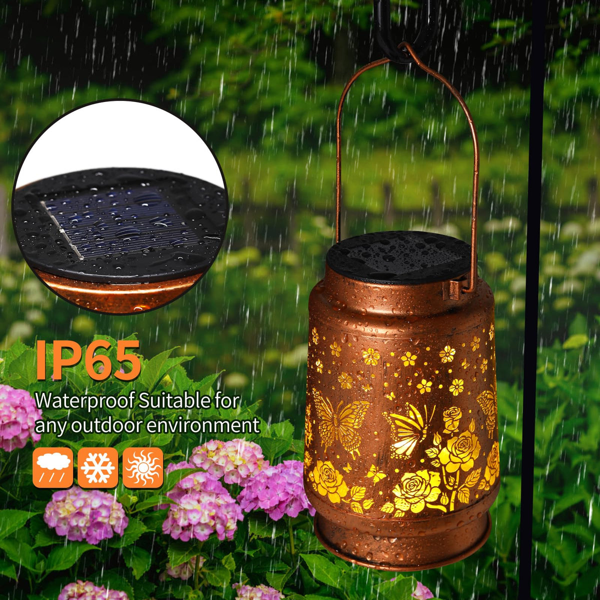 BODEVEDOB Butterfly Solar Lanterns - Outdoor Waterproof Garden Decor & Gifts