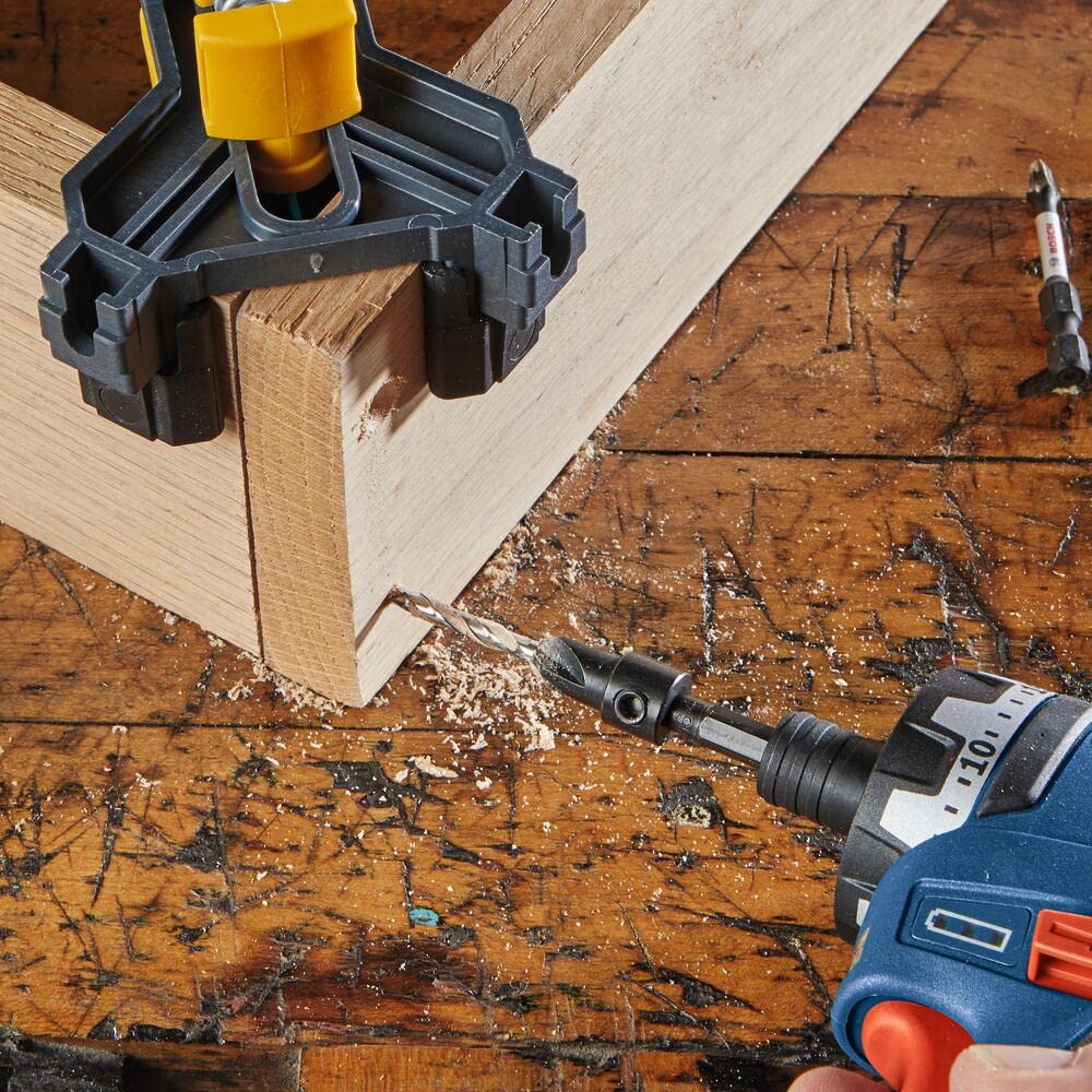 Bosch SP515 5-Piece Hex Shank Countersink Drill Bit Set | 3-in-1 Drill, Countersink & Counterbore