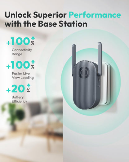 BOTSLAB 5MP Wireless Video Doorbell – 180° View, AI Motion Detection, VR Mode