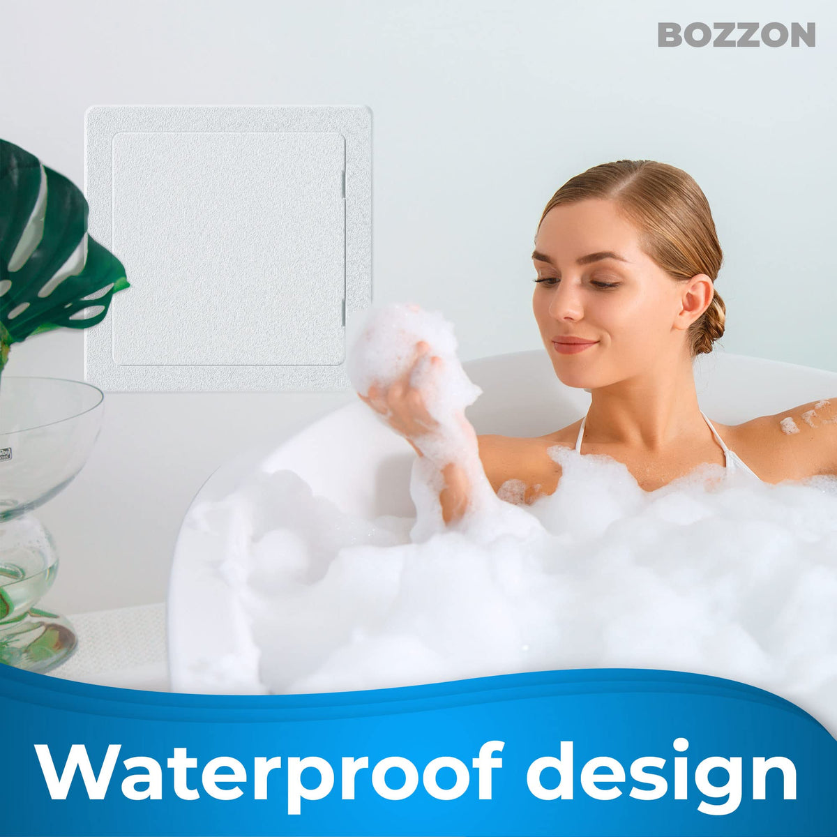 BOZZON 12x12 Access Panel for Drywall – Wall Hole Cover & Push-Open Access Door