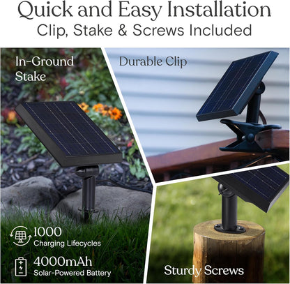 Brightech Ambience Pro Solar Powered Outdoor String Lights - 27 ft, 12 LED, Weatherproof Edison Patio Lights