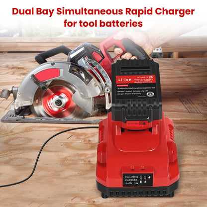 Bslite Rapid Battery Charger Station for Milwaukee M18 — Fast, Smart 18V Charging
