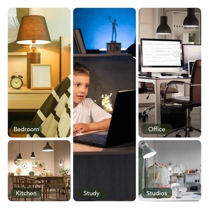 BUBO A19 LED Bulbs — 40W Equivalent, 5W, 2700K Soft White, 550 Lumens, E26, Non-Dimmable, 24 Pack