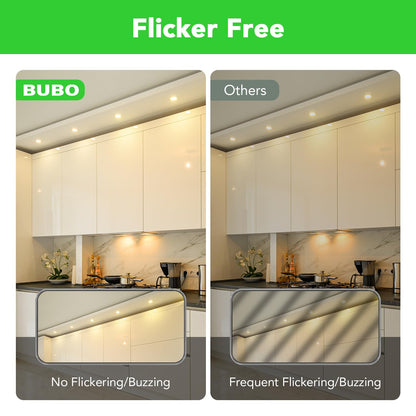 BUBO GU10 LED Bulb 6W (50W Equivalent) 2700K Soft White 650 lm – Non-Dimmable, 10 Pack
