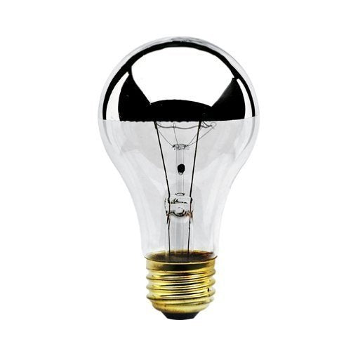 Bulbrite 60A19HM Half Chrome 60W A-Shape Bulb (4 Pack) – Open Fixture Ready