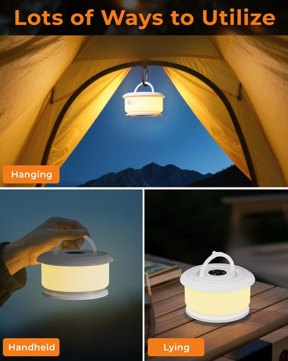 Bylitodt Camping String Lights — Retractable 32.8ft RGB LED Rope Lights