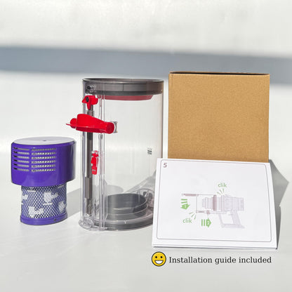 CandgFun 7.79in Large Dust Bin Replacement for Dyson V10 SV12 | Absolute/Animal Models