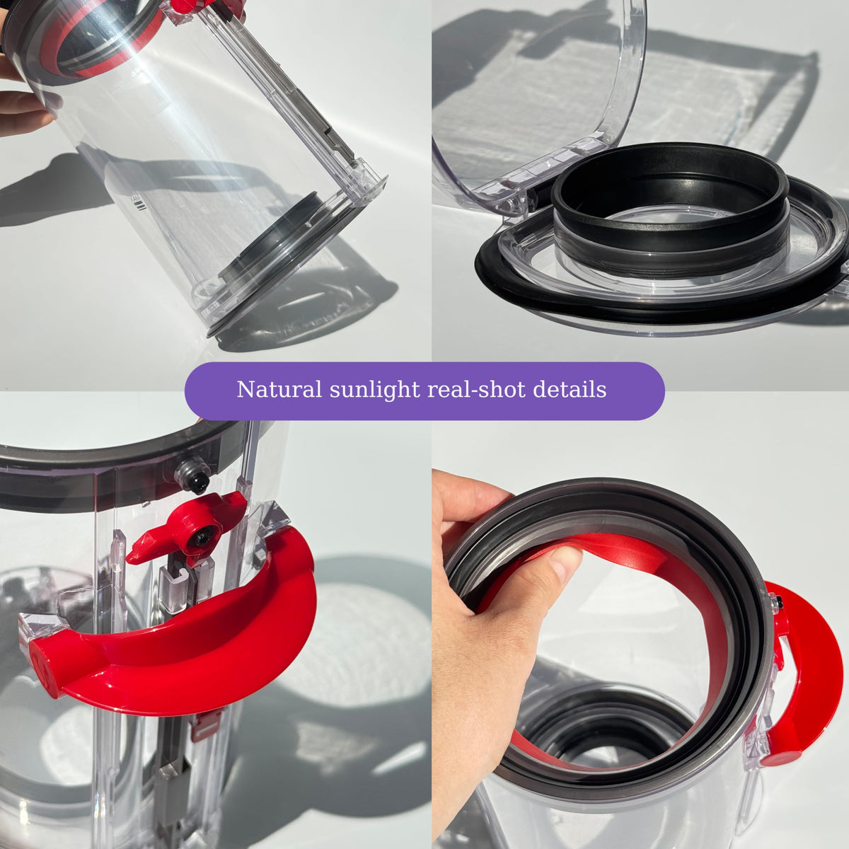 CandgFun 7.79in Large Dust Bin Replacement for Dyson V10 SV12 | Absolute/Animal Models