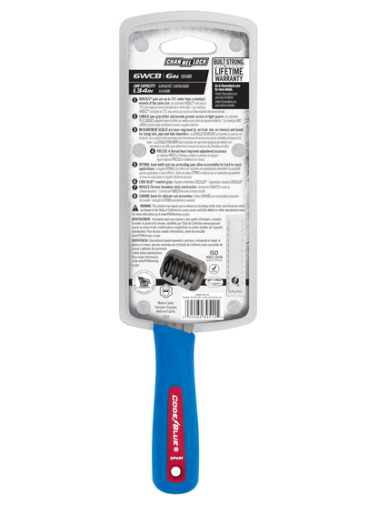 Channellock 6WCB WideAzz 6-Inch Adjustable Wrench – Code Blue Grips