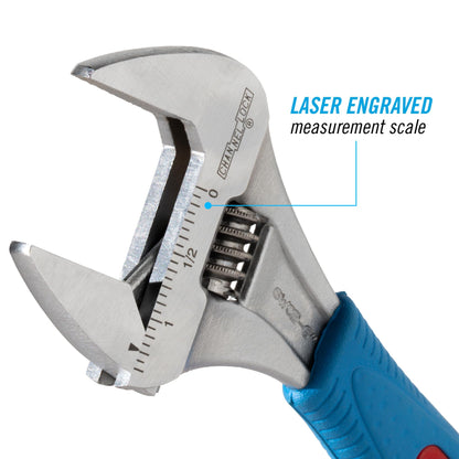 Channellock 6WCB WideAzz 6-Inch Adjustable Wrench – Code Blue Grips