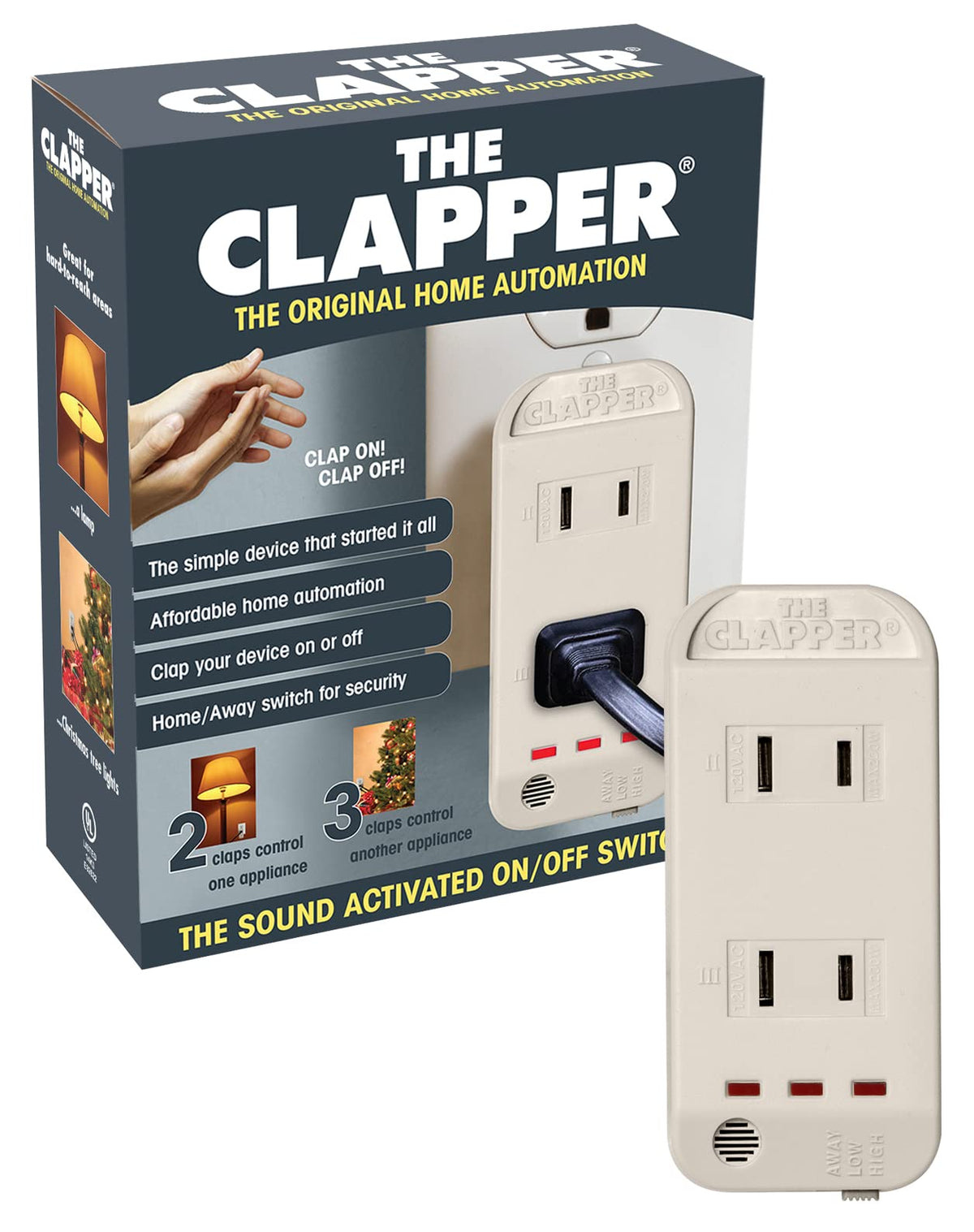 Clapper Original Sound Activated Switch – Clap On/Off Lights