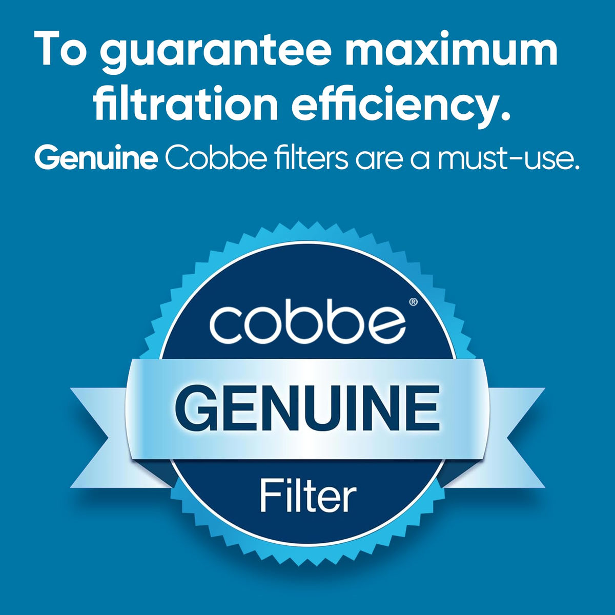 Cobbe Filtered Shower Head with Handheld — High Pressure, 6 Spray Modes, Chlorine Reduction