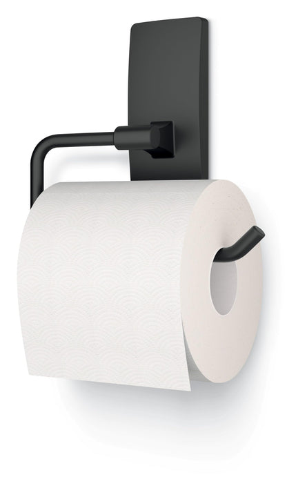 Command Toilet Paper Holder Matte Black with Water Resistant Strips | Rust-Resistant Bathroom Organizer