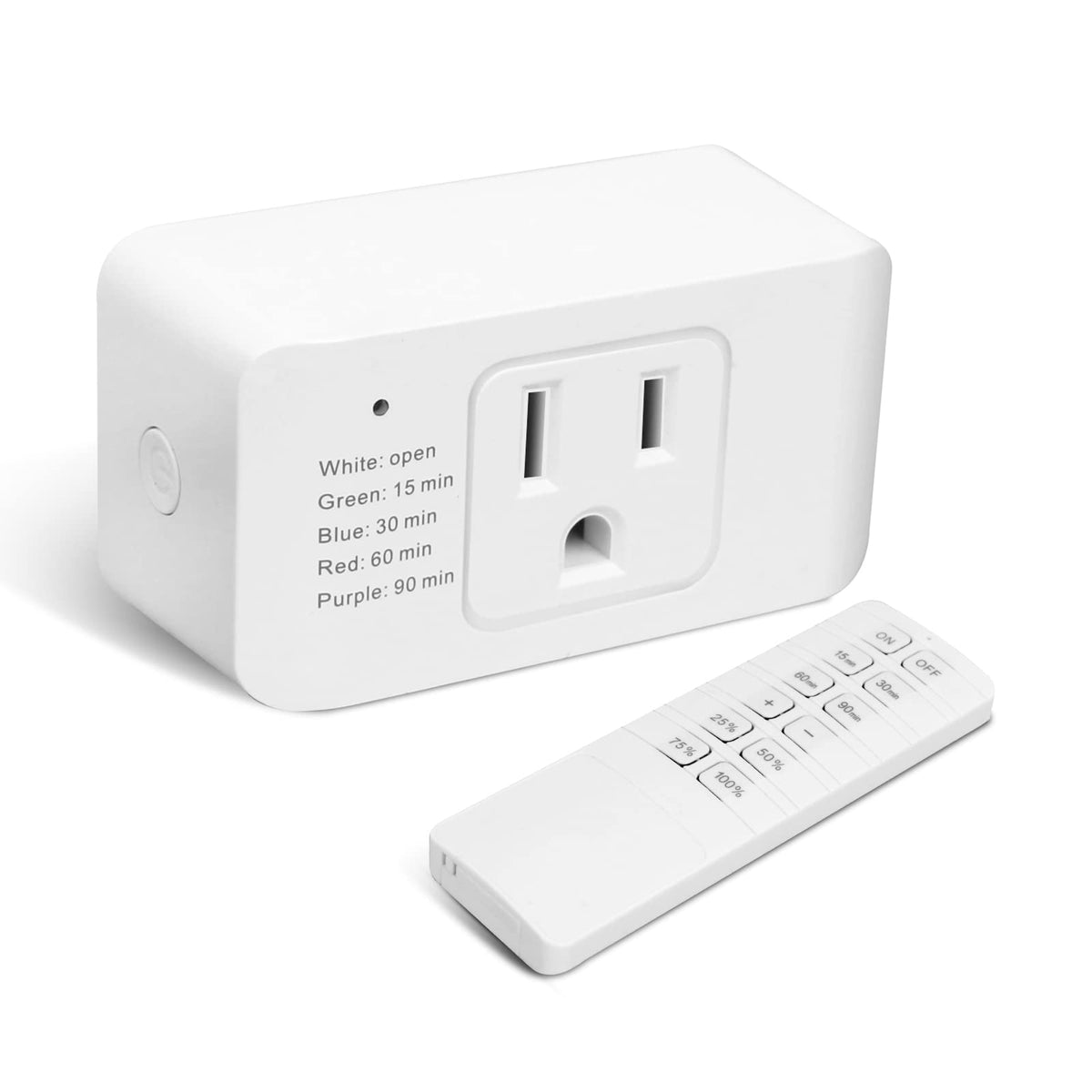 Comyan Indoor Dimmer with Remote, 100ft Range – 2/3-Prong Plug-in Light Dimmer