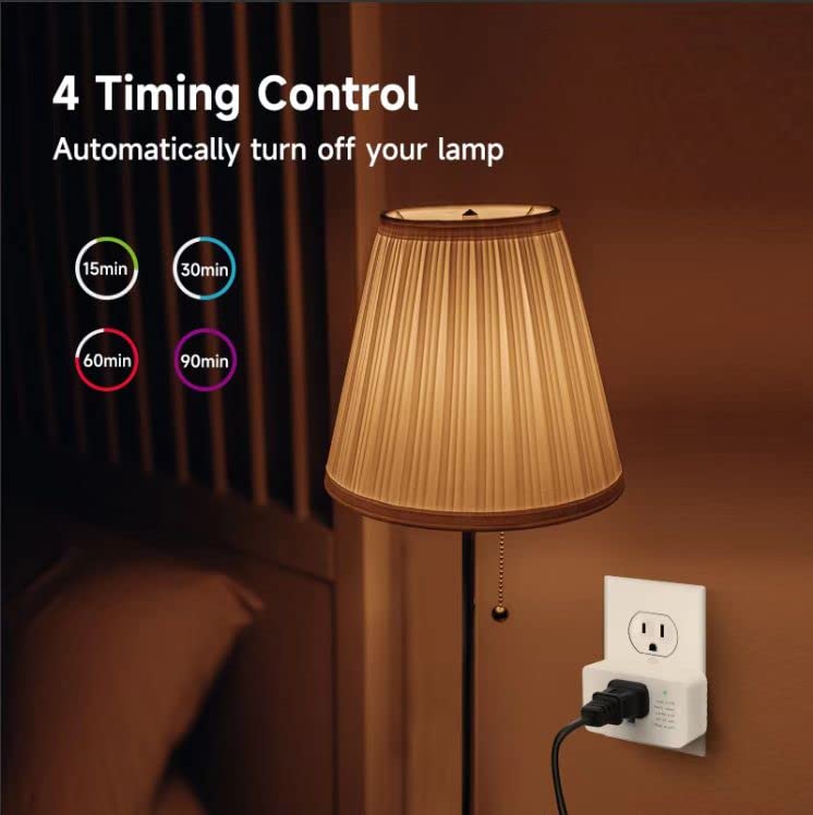 Comyan Indoor Dimmer with Remote, 100ft Range – 2/3-Prong Plug-in Light Dimmer
