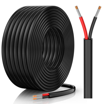 CONEPY 16 AWG 2-Conductor Wire, 30 ft — Flexible Oxygen-Free Tinned Copper, PVC Jacket