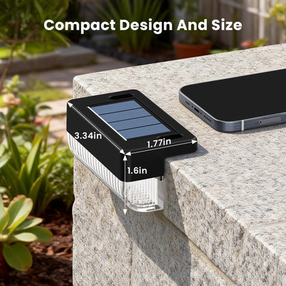 COOZAMING Solar Deck Lights 16-Pack – Warm White, Waterproof Outdoor Lighting