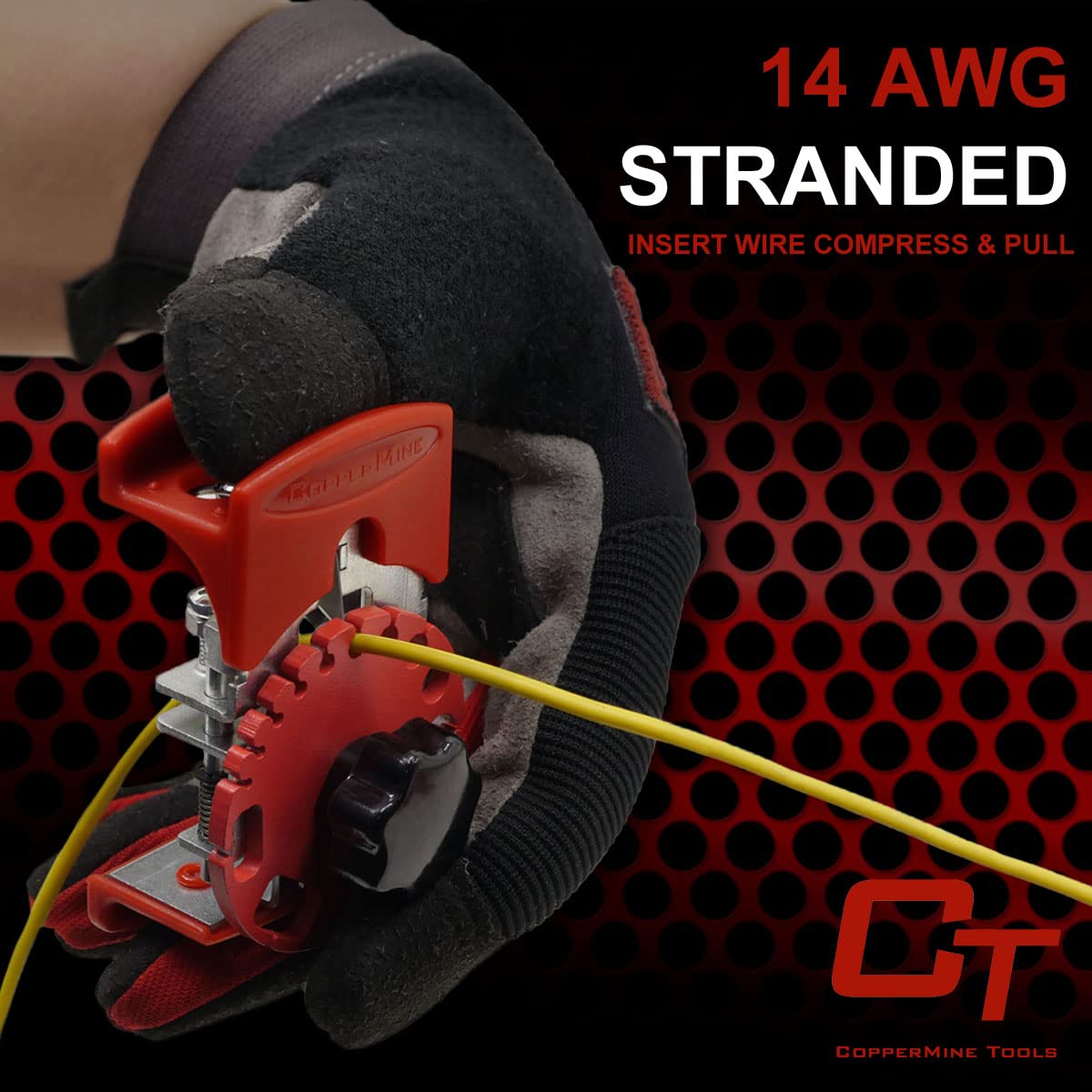 CopperMine Handheld Copper Wire Stripper – Portable, Adjustable for 24–10 AWG Copper Wire