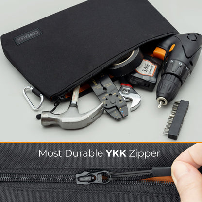 COREFLEX Premium Tool Pouch Set – Small Canvas Tool Bags with YKK Zippers (6-Pack)