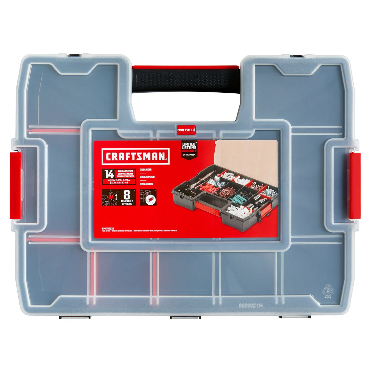 CRAFTSMAN Tool Organizer 2-Pack – 14-Compartment with Secure Latch (CMST60944M)