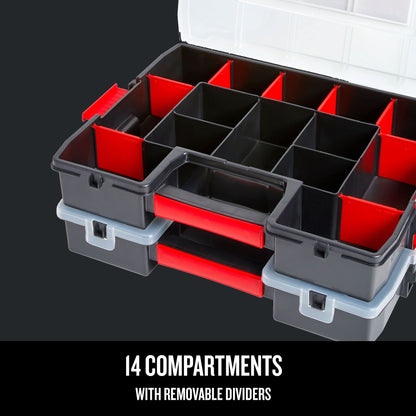 CRAFTSMAN Tool Organizer 2-Pack – 14-Compartment with Secure Latch (CMST60944M)
