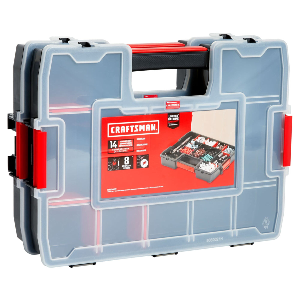 CRAFTSMAN Tool Organizer 2-Pack – 14-Compartment with Secure Latch (CMST60944M)