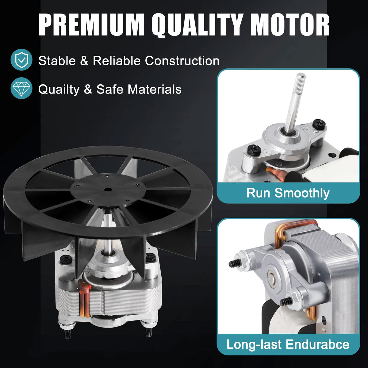 Criditpid BP27 Fan Motor Replacement for Broan Nutone Fans — 50 CFM, 2.0 Sones