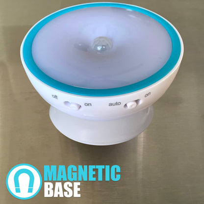 Cruise On Motion-Activated Battery LED Light with Magnetic Base — 360° Rotating Night Lamp