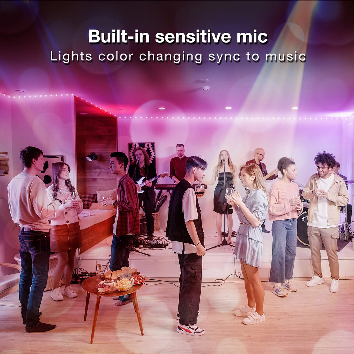 DAYBETTER Led Strip Lights 200 ft – Ultra Long RGB Color Changing Lights with App & Remote