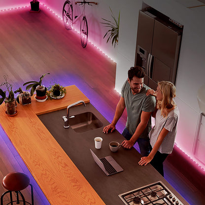 DAYBETTER Led Strip Lights 200 ft – Ultra Long RGB Color Changing Lights with App & Remote